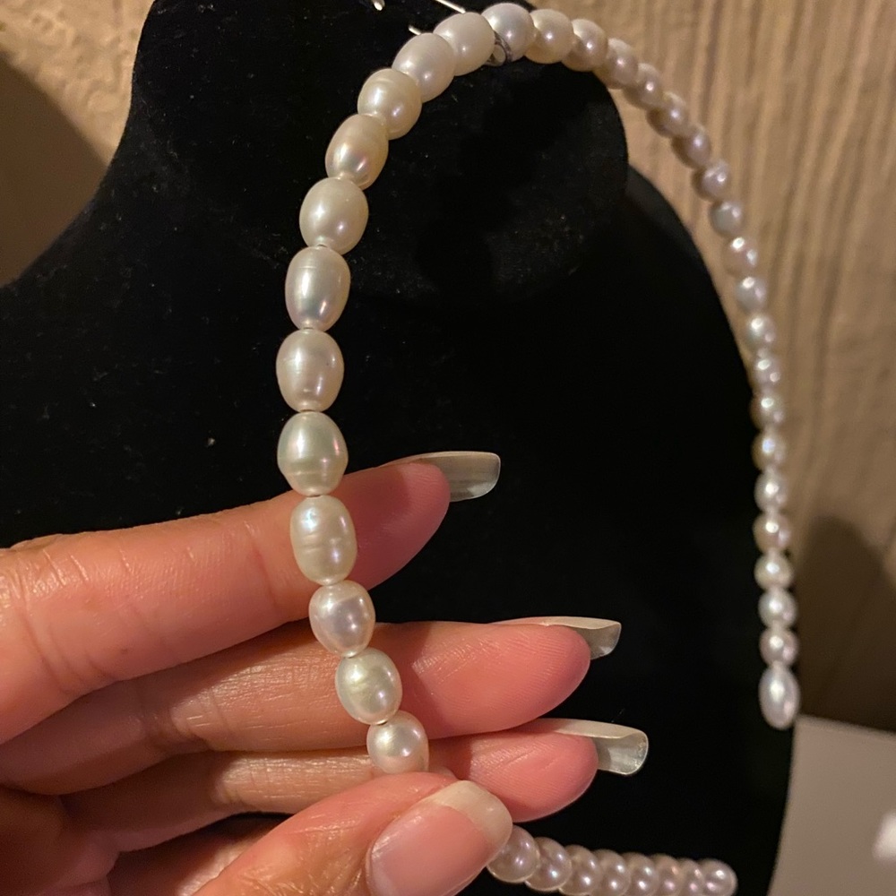Natural freshwater pearls headband - Picture 2 of 2
